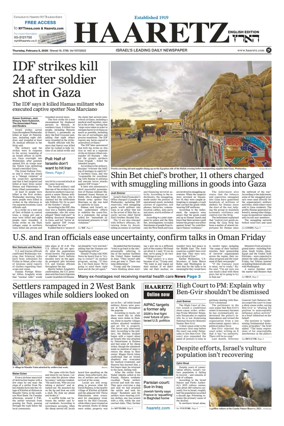 Cover of Haaretz english edition