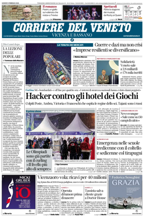 Cover of Corriere del Veneto (Vicenza e Bassano)