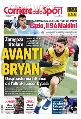 Cover of Corriere dello Sport (Lazio)