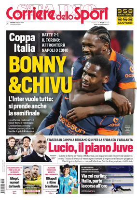 Cover of Corriere dello Sport