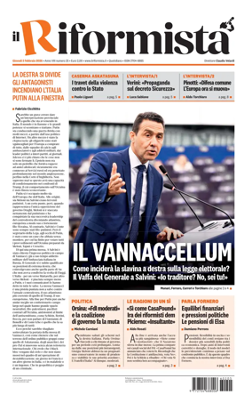 Cover of Il Riformista (Italy)