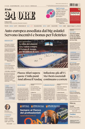 Cover of Il Sole 24 Ore