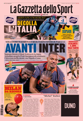 Cover of La Gazzetta dello Sport - Napoli
