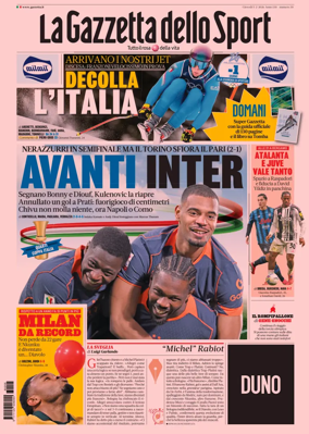 Cover of La Gazzetta dello Sport