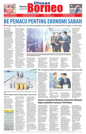 Cover of Utusan Borneo (Sabah)