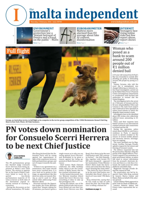 Cover of Malta Independent