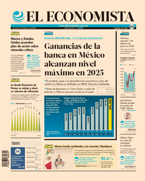 Cover of El Economista (Mexico)