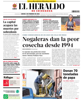 Cover of El Heraldo de Chihuahua