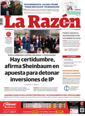 Cover of La Razon de Mexico