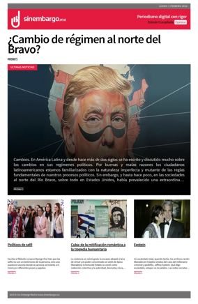 Cover of Sin Embargo Opinion