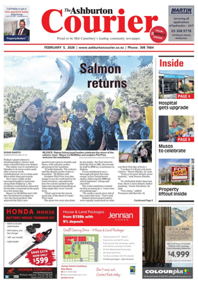 Cover of Ashburton Courier