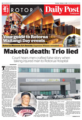 Cover of Rotorua Daily Post
