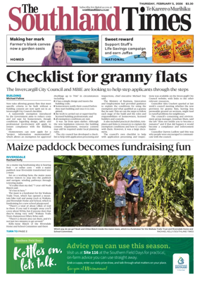 Cover of The Southland Times