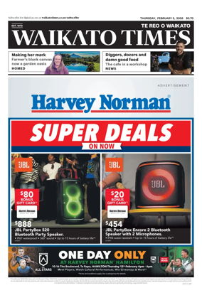 Cover of Waikato Times