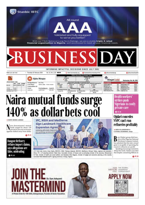 Cover of Business Day (Nigeria)