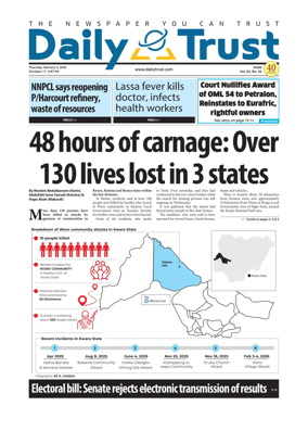 Cover of Daily Trust