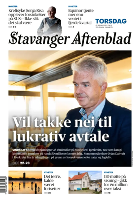 Cover of Stavanger Aftenblad