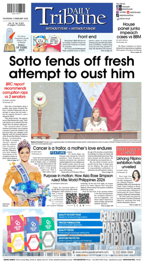 Cover of Daily Tribune (Philippines)