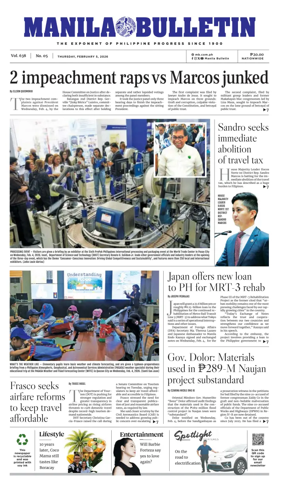 Cover of Manila Bulletin