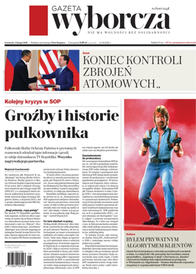 Cover of Gazeta Wyborcza