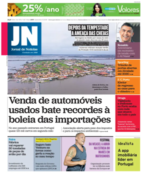 Cover of Jornal de Noticias