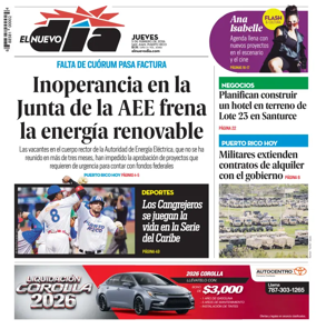 Cover of El Nuevo Dia