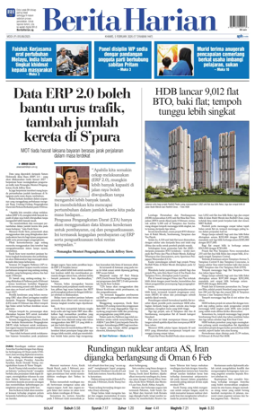 Cover of Berita Harian