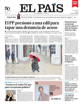 Cover of EL PAIS primera edicion