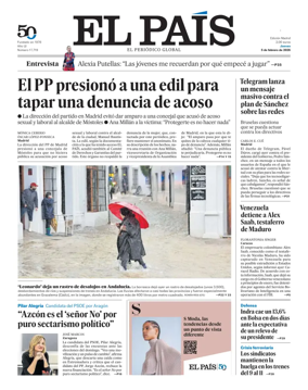 Cover of El Pais