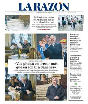 Cover of La Razon (Madrid)