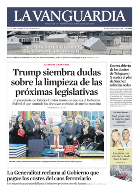Cover of La Vanguardia