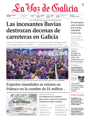 Cover of La Voz de Galicia (A Coruna)