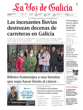 Cover of La Voz de Galicia (Barbanza)