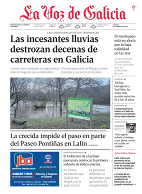 Cover of La Voz de Galicia (Deza)