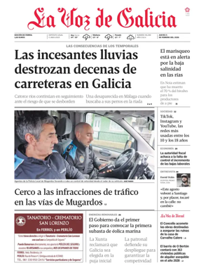 Cover of La Voz de Galicia (Ferrol)