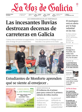 Cover of La Voz de Galicia (Monforte)