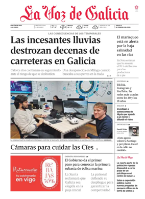 Cover of La Voz de Galicia (Vigo)