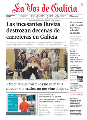 Cover of La Voz de Galicia (Viveiro)