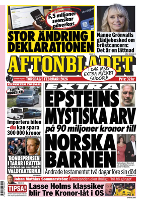 Cover of Aftonbladet