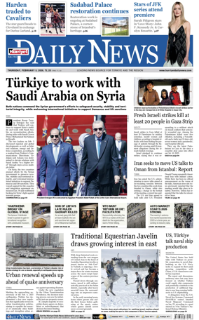 Cover of Hurriyet Daily News & Economic Review