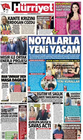 Cover of Hurriyet