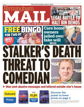 Cover of Birmingham Mail