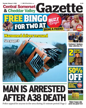 Cover of Central Somerset & Cheddar Valley Gazette