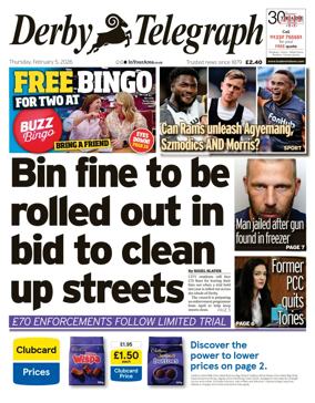 Cover of Derby Telegraph