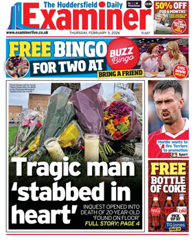 Cover of Huddersfield Daily Examiner