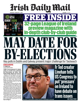 Cover of Irish Daily Mail