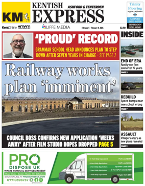 Cover of Kentish Express Ashford & District