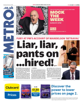 Cover of Metro (UK)