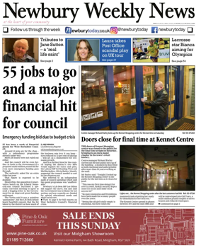 Cover of Newbury Weekly News