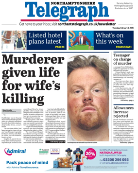 Cover of Northants Evening Telegraph